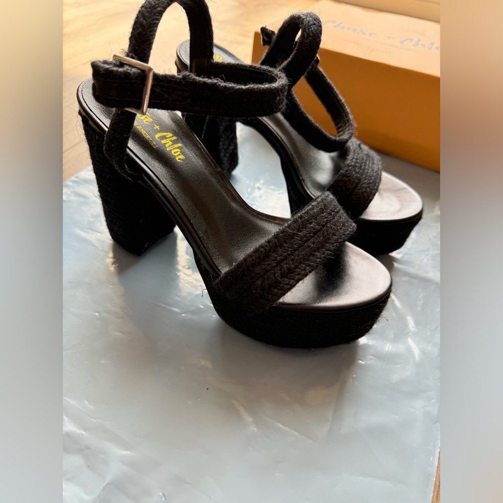 TALULAH Braided Platform Heels
